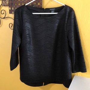 Club Monaco 3/4 Black blouse